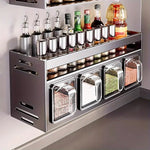Range-Épices Mural en Acier Inoxydable — Multi-Usage pour Cuisine